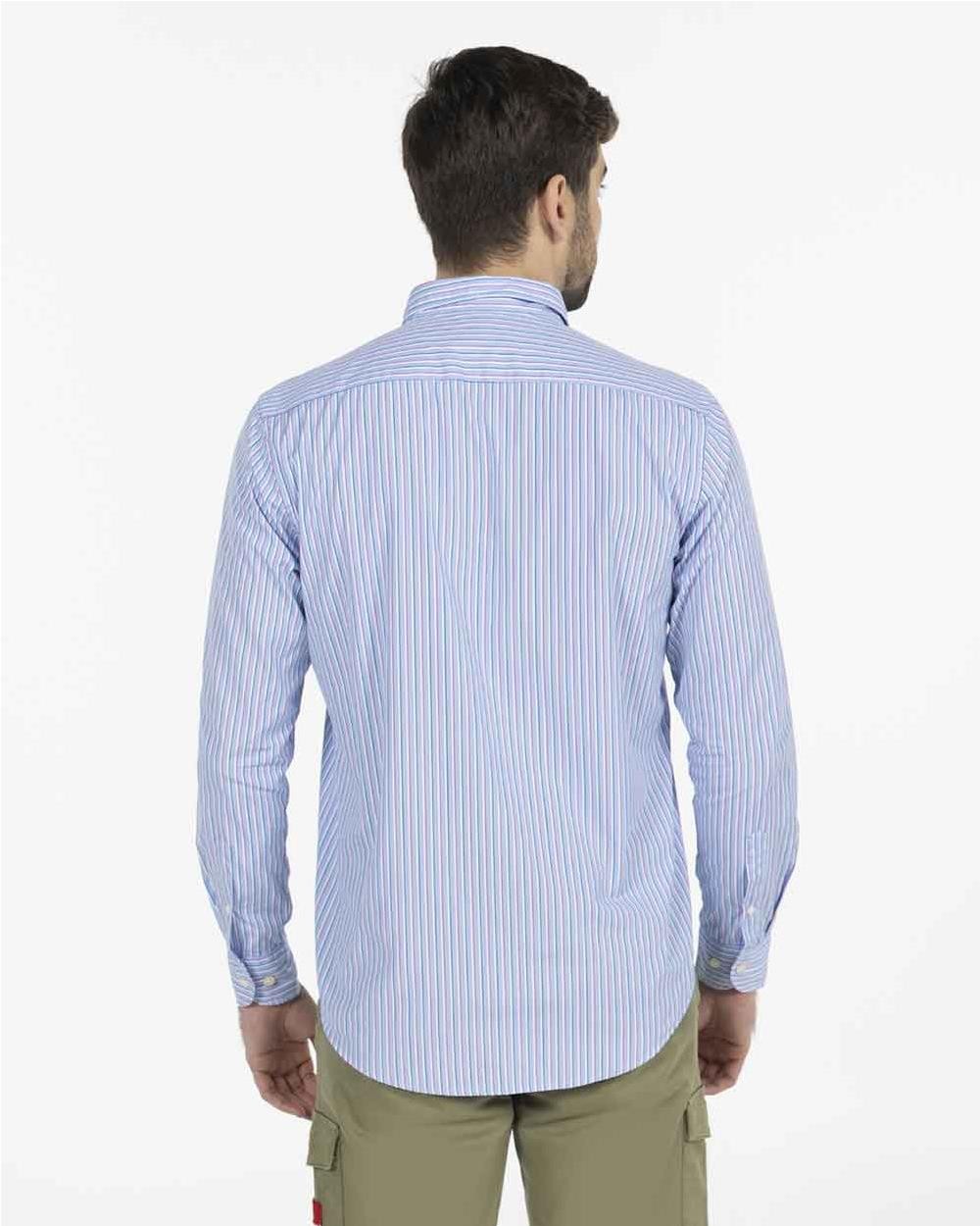 Camisa rayas popelín hombre