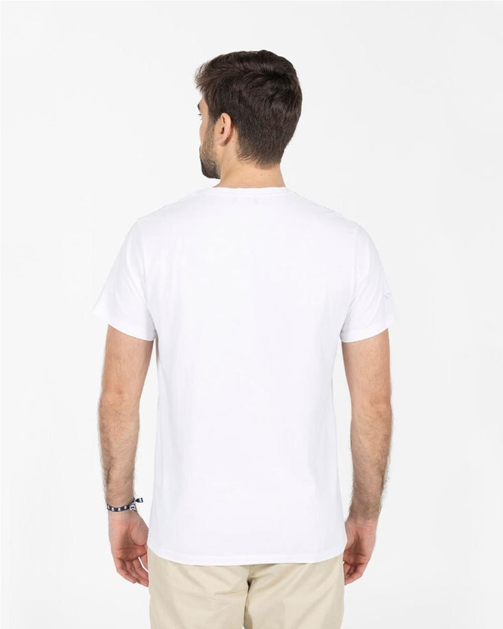 Camiseta Hawaiano hombre BLANCO