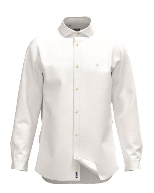 Camisa lino y algodón hombre