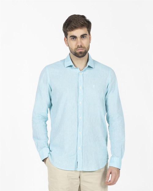 Camisa lino y algodón...