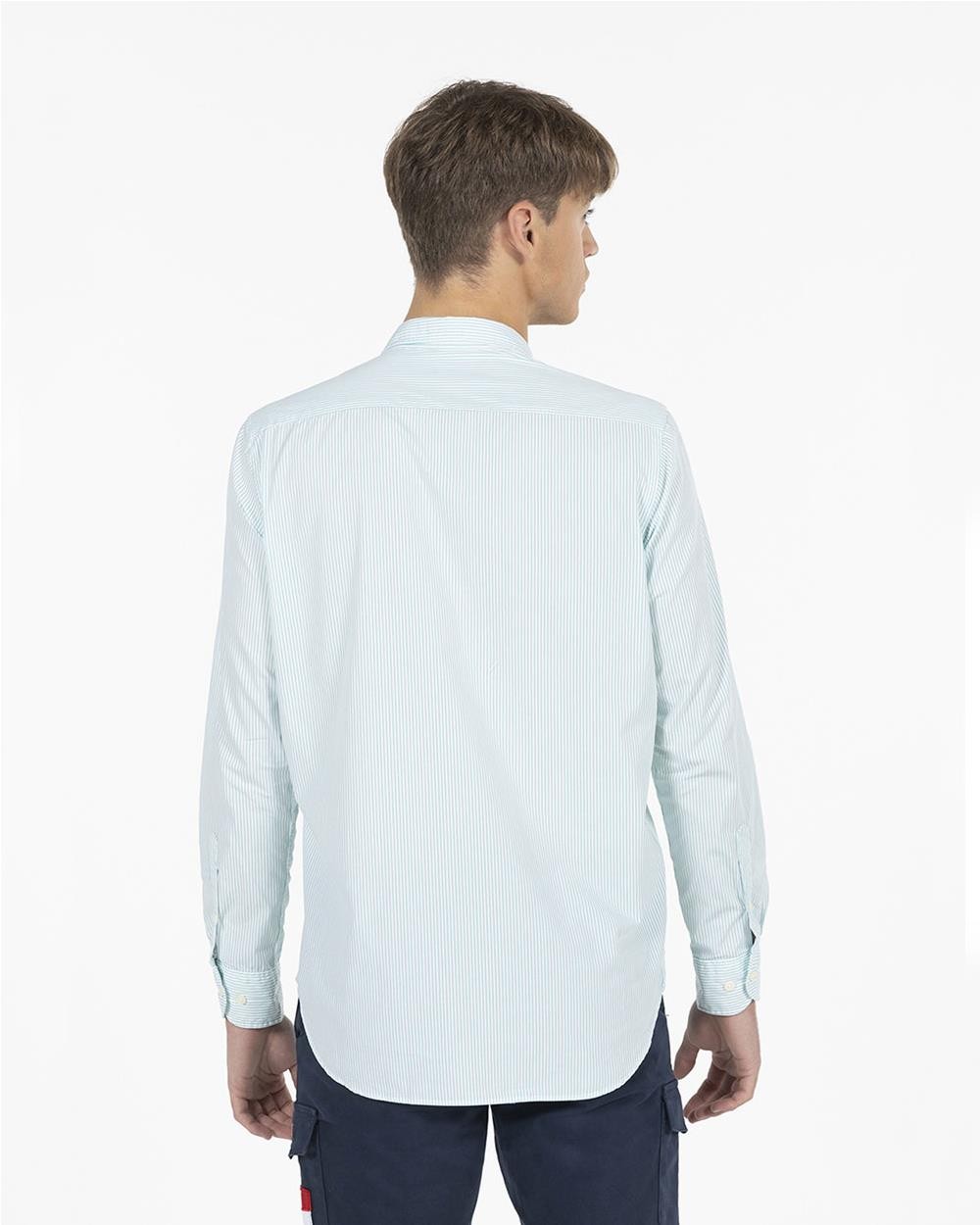 Camisa popelin hombre verde menta MENTA