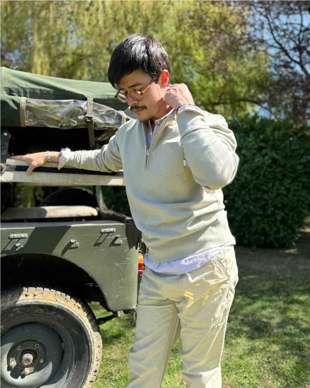 Pantalón light hombre MARRON CLARO