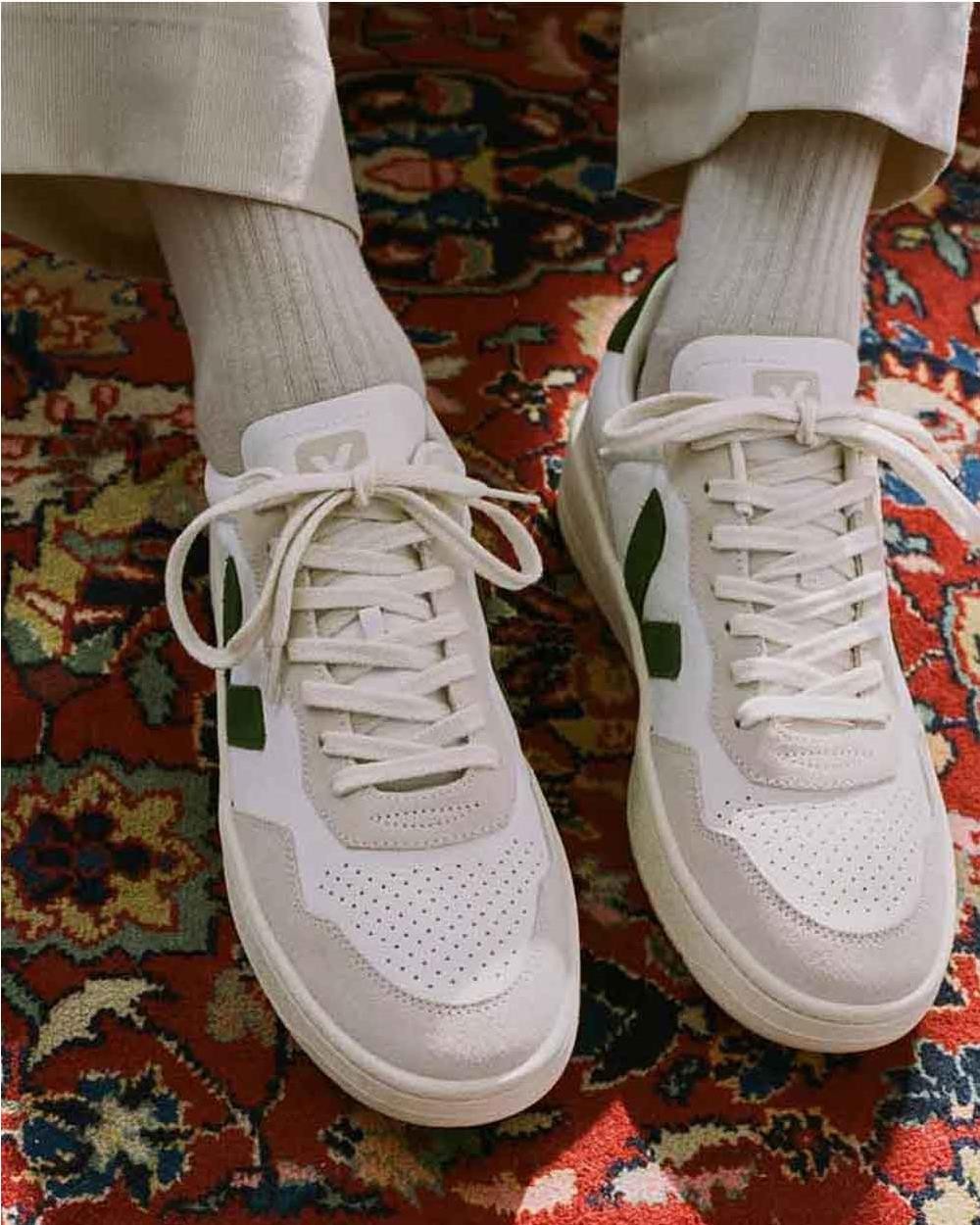 V90 Leather zapatilla hombre white...