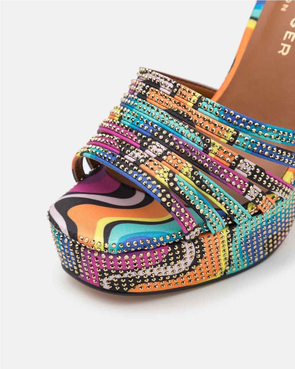 Sandalia pulsera con lazo mujer...