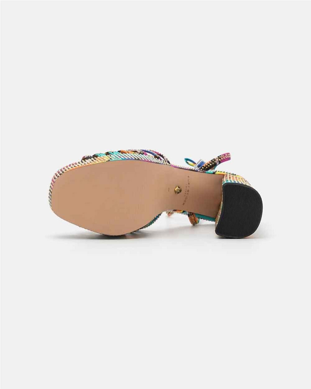 Sandalia pulsera con lazo mujer...