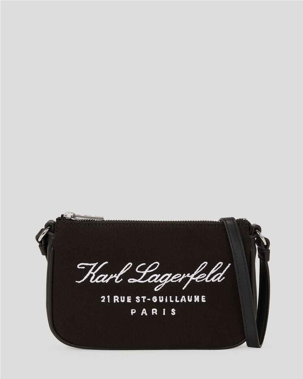 Bolso  de mano lona Hotel Karl BLACK