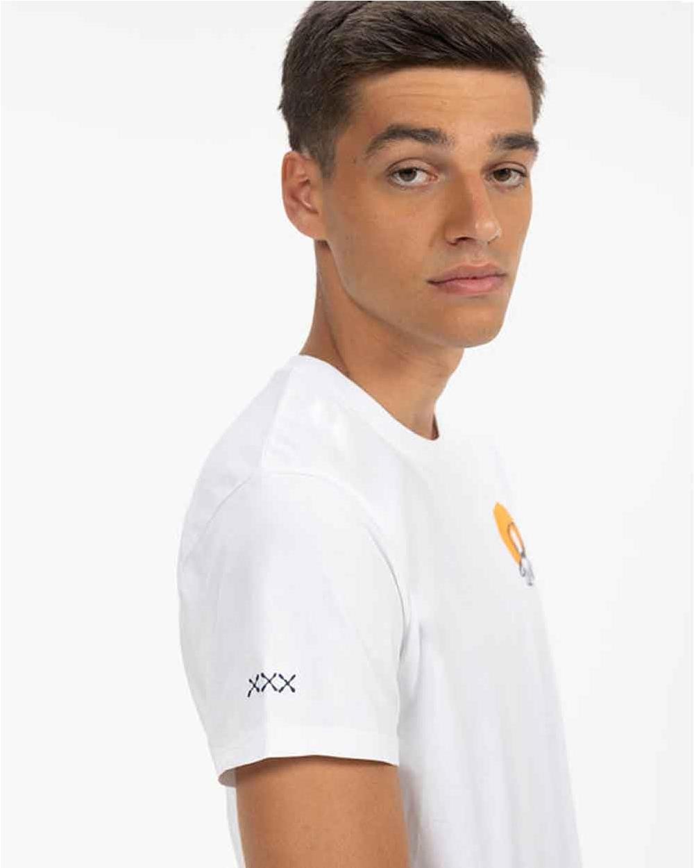 Camiseta acuarela hombre BLANCO