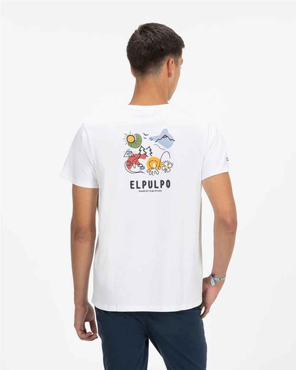 Camiseta acuarela hombre BLANCO