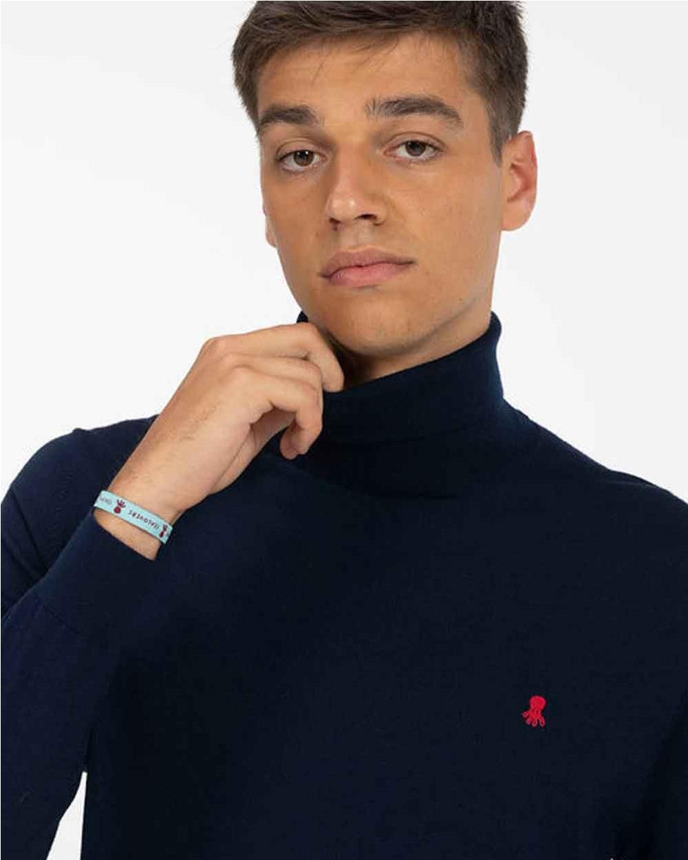 Jersey cuello cisne hombre AZUL MARINO