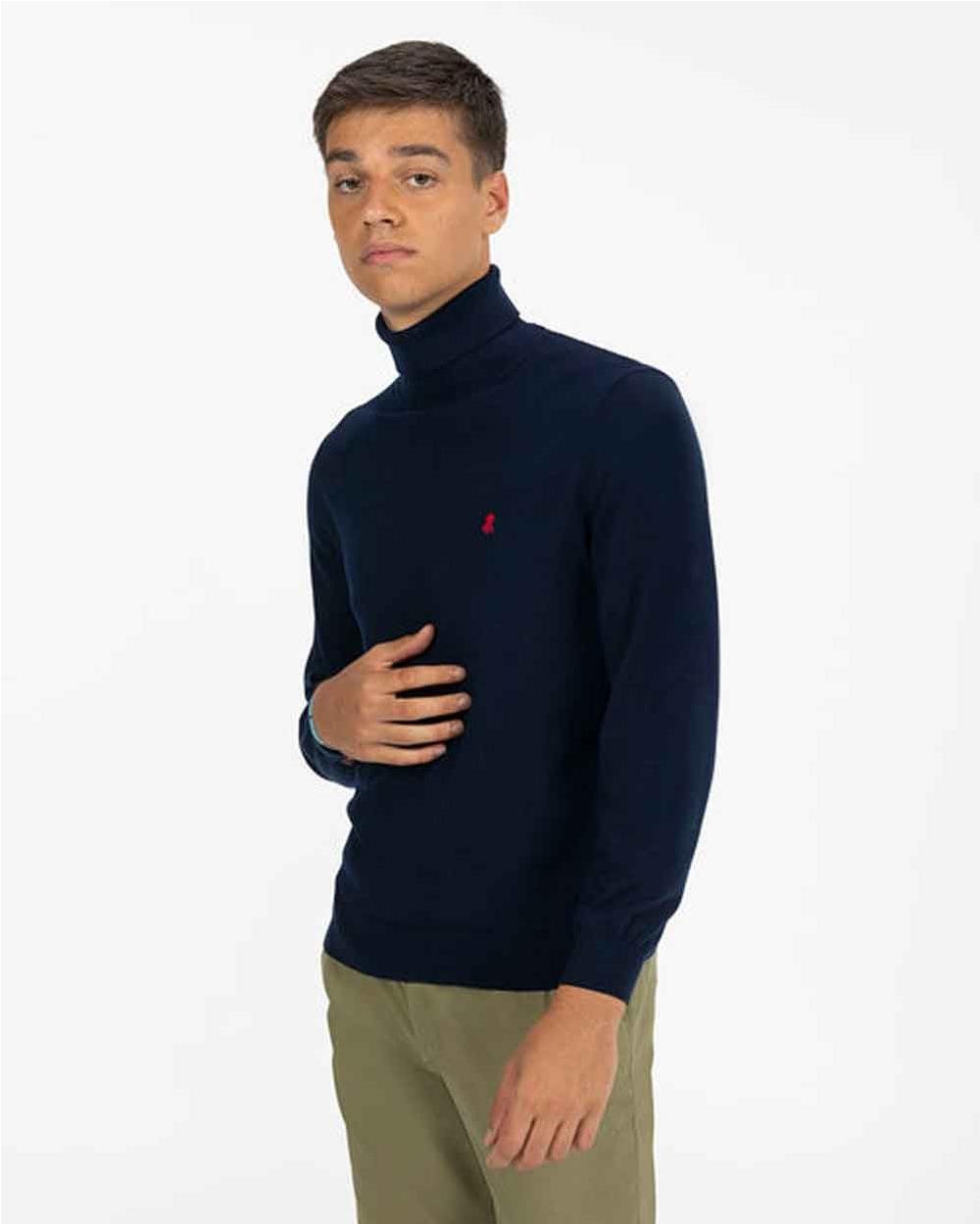 Jersey cuello cisne hombre AZUL MARINO