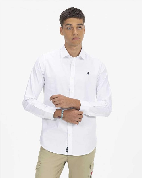 Camisa básica Oxford hombre...