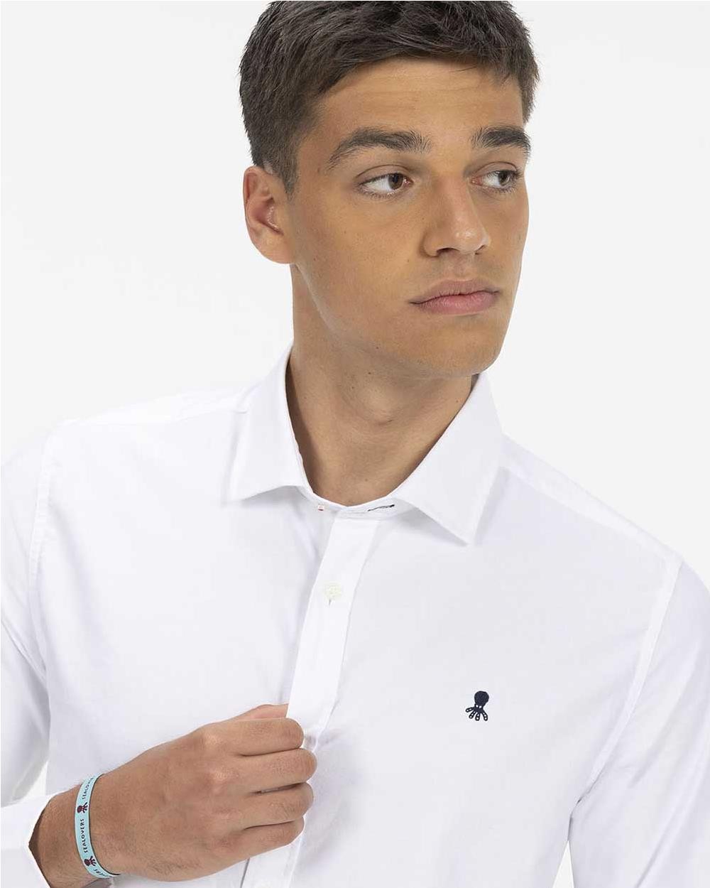 Camisa básica Oxford hombre BLANCO Camisa básica Oxford hombre BLANCO