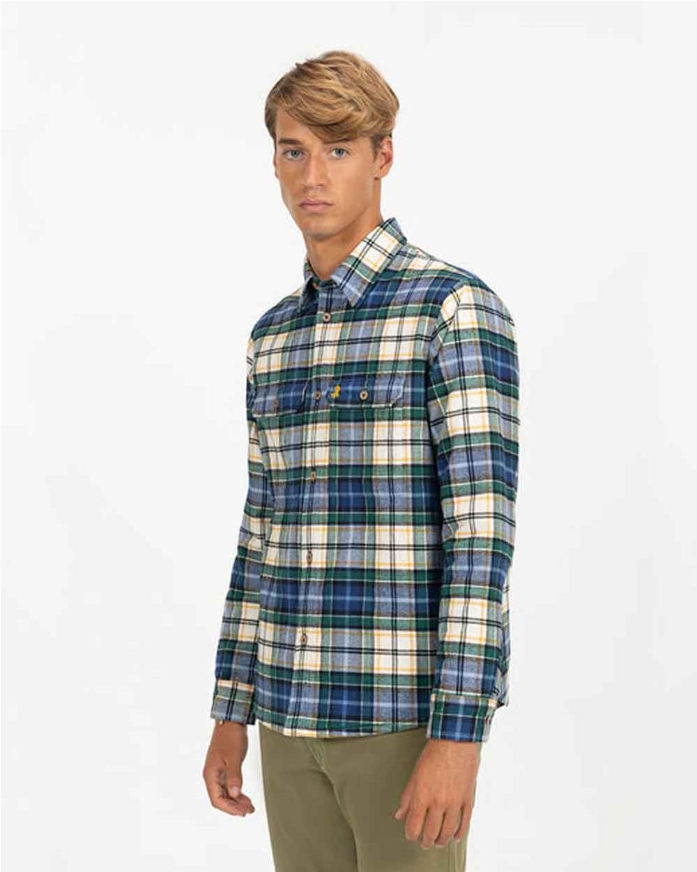 Sobrecamisa acolchada blue square...