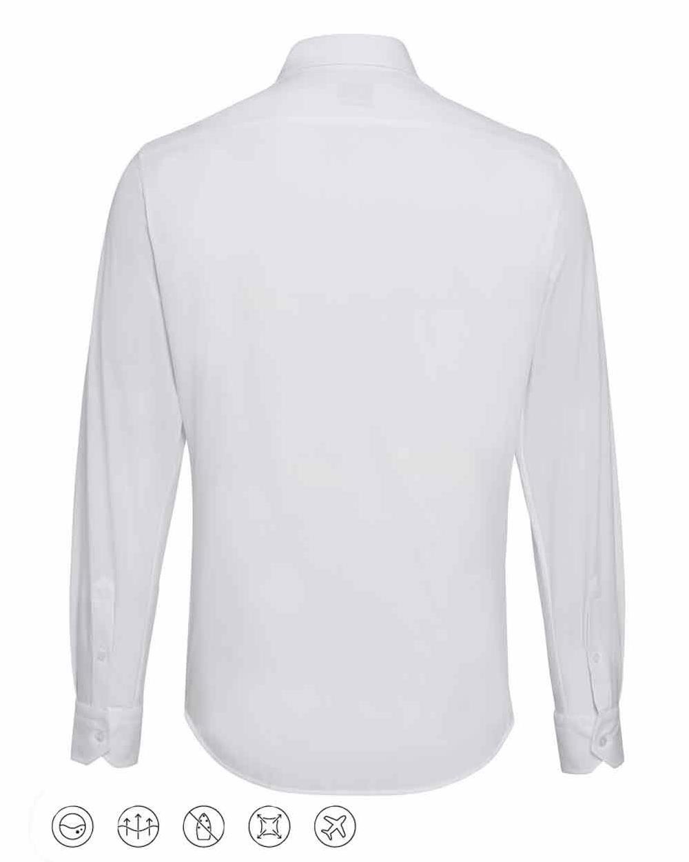 Camisa lisa Rossini fit hombre BLANCO