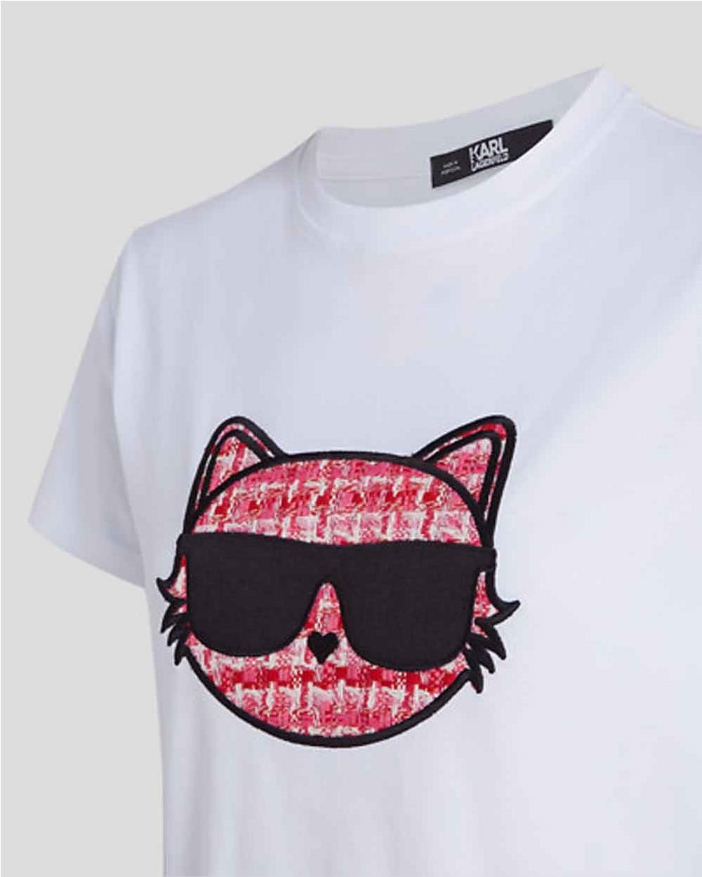 T-shirt Boucle Choupette mujer WHITE