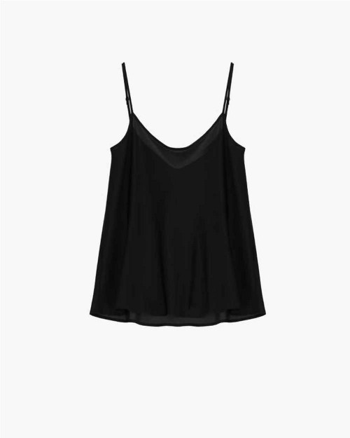 Blusa tirantes satén mujer...