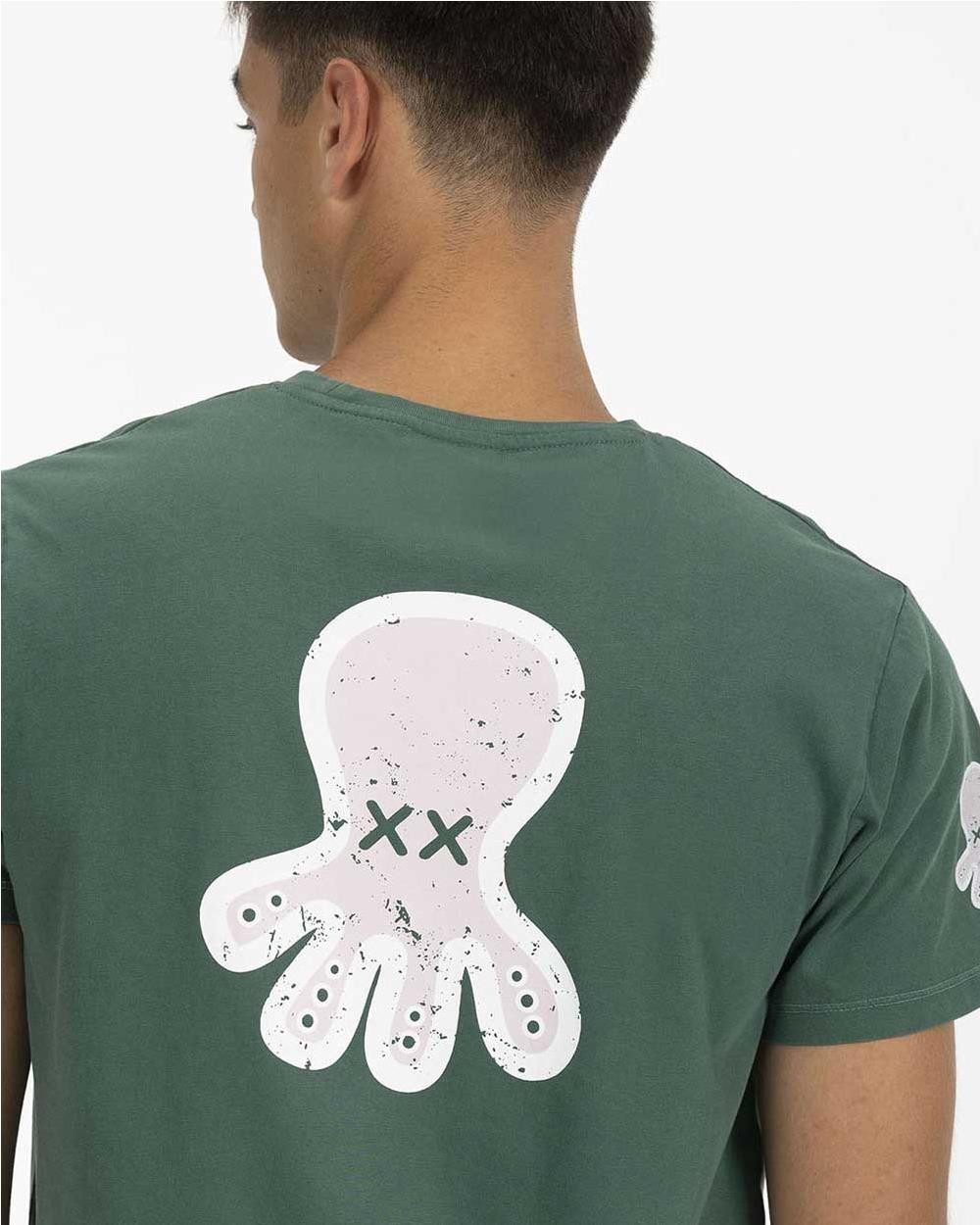 Camiseta Triple logo hombre VERDE